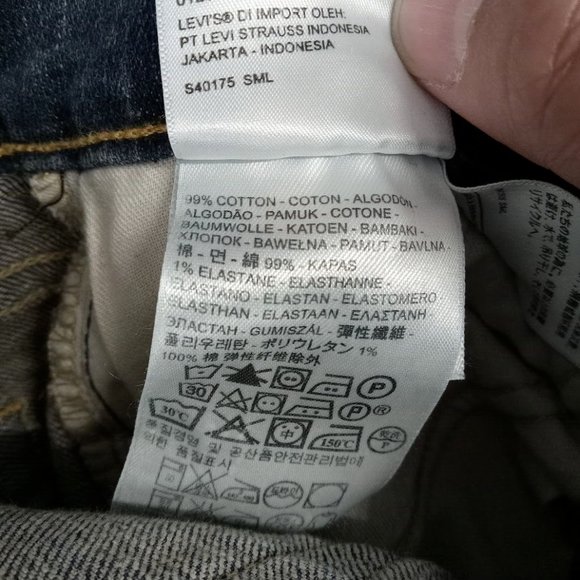 Levis Jeans Womens 30x30 10S Blue 529 Curvy Bootcut Whiskering‎ - Picture 7 of 10